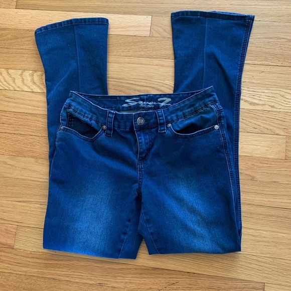 Seven7 Bootcut Jeans Rocker Slim Size 8 - Picture 2 of 4